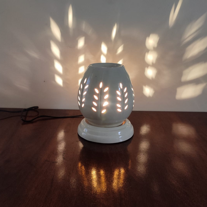 Handcrafted Ceramic Coconut Shape Electric Aroma Diffuser, Aroma Oil Burner For Home, Shops, Offices with 10ml Essential Oil