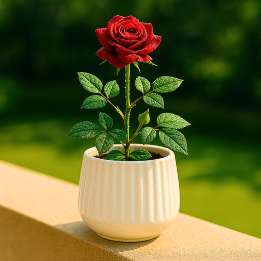 Ivory Charm Ceramic Planter” for Indoor Plants, Outdoor Plants, Cactus & Succulents.