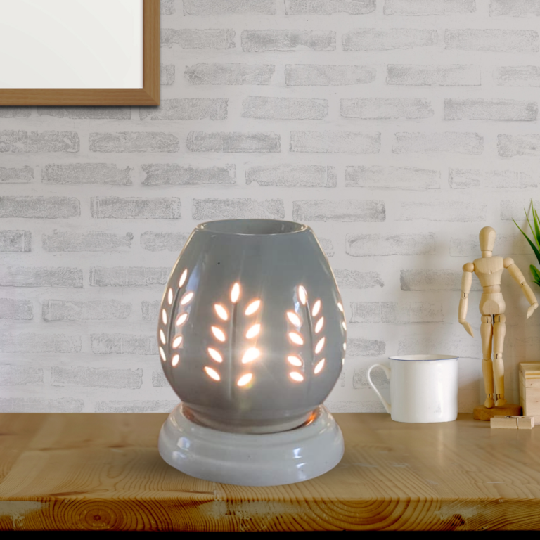 Handcrafted Ceramic Coconut Shape Electric Aroma Diffuser, Aroma Oil Burner For Home, Shops, Offices with 10ml Essential Oil