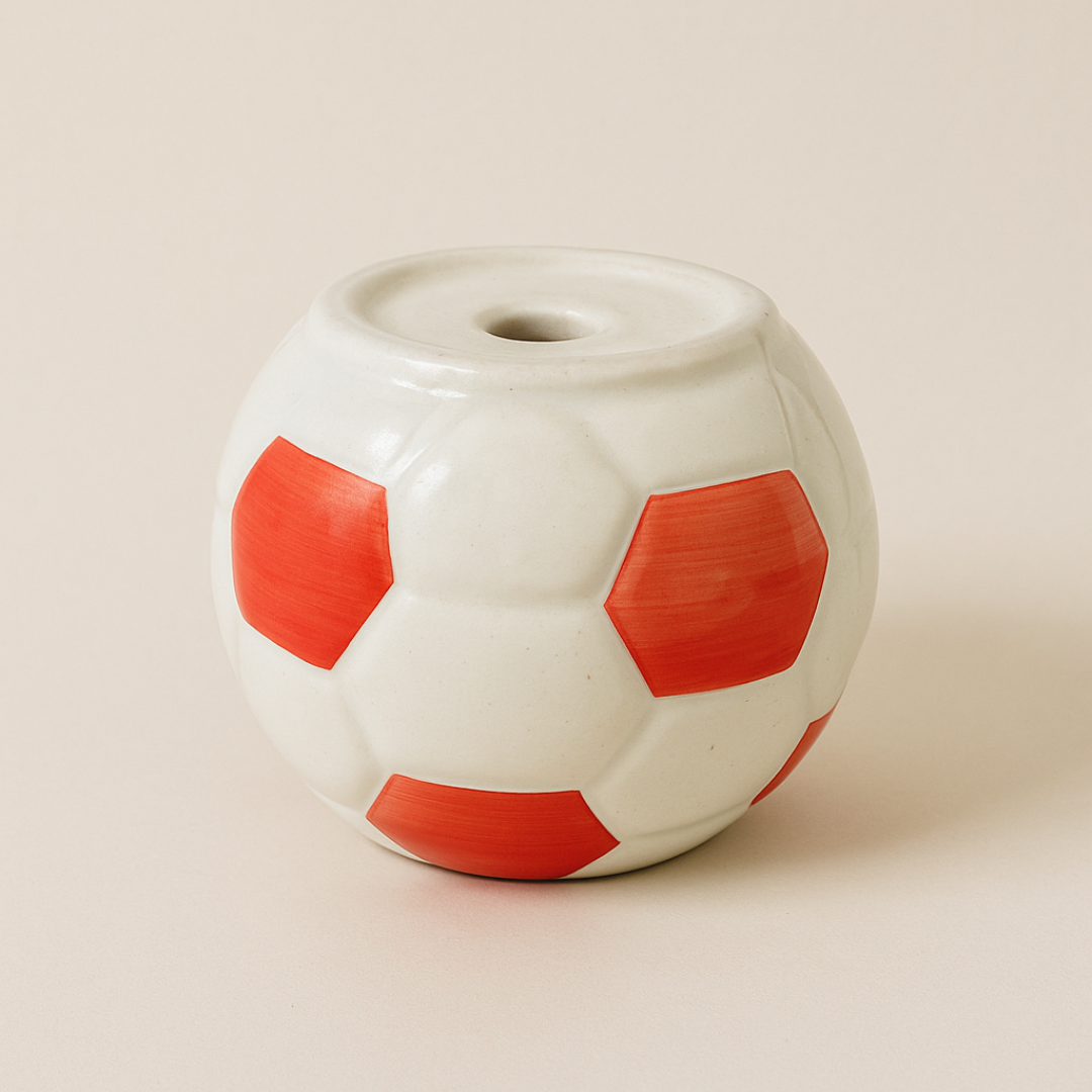 Soccer Bloom Ceramic Pot Set of 2 – Cherry Red” for indoor Plants & Outdoor Plants.